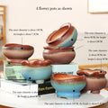 High Quality Indoor Succulent Plant Tabletop Vase Graduated-Color Flowerpot for Home Decor