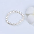 Zhuji Natural  3-4mm 5-6mm A-AA Color White Rice Shape  Freshwater Pearl  Bracelet  for Sale
