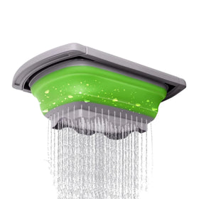 6-Quart BPA-free Rubber Extendable Retractable Draw-bar Collapsible Colanders for Kitchen Over the Sink