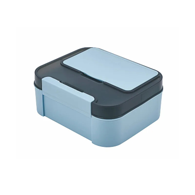 Portable Lunch Box for Kids Simple Sealed Insulated Food Container with Spoon Fork Storage for Home Use