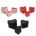 In Stock (accept Custom)  Transparent Pvc 3-piece Set Heart Gift Box Heart Flower Box Heart Gift Packing Box