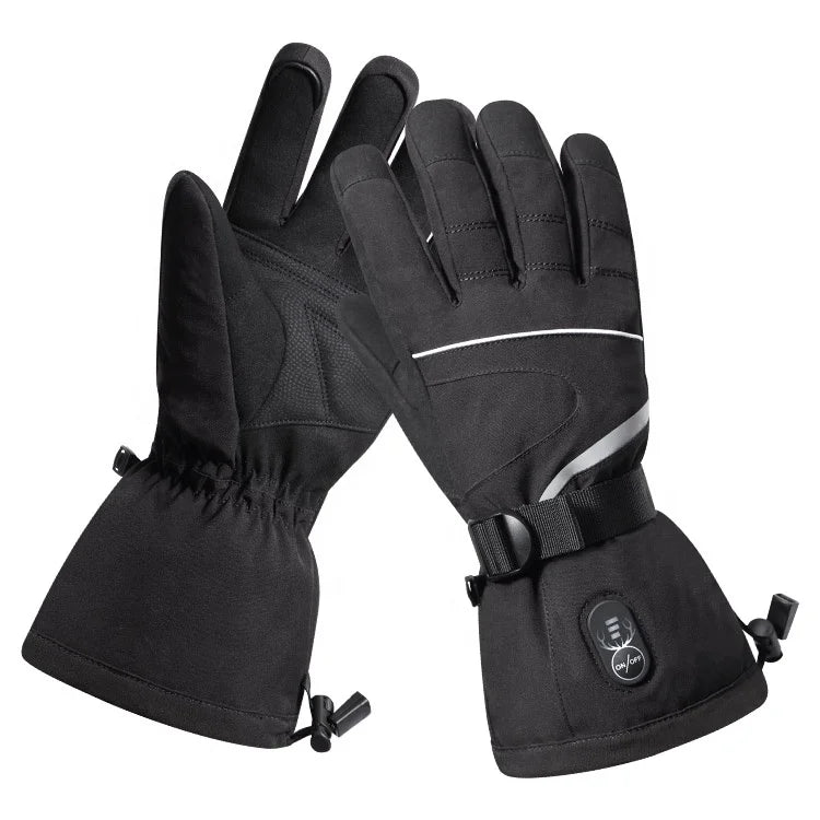 Extreme Winter Snowboarding Skiing Conditions Rechargeable Durable Heated Ski Gloves
