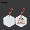 Wholesale Blank Christmas Decoration Ornaments Sublimation Crystal Glass Pendant Custom Christmas Ornament Glass