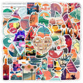 50pcs Hot-selling VSCO Fresh Outdoor Sports Graffiti Stickers for Phone case Notebook Suitcase Waterproof Decoration Wholesale