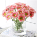 OX637 Wholesale Artifical Real Touch Gerber Daisy Single Stem Silk Daisy Flower Artificial Home Wedding Decor Daisy Flowers