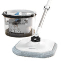 Homettler 360 Degree Rotating Microfiber Flat Mop Steel Pole Household Floor Cleaning for Various Floors