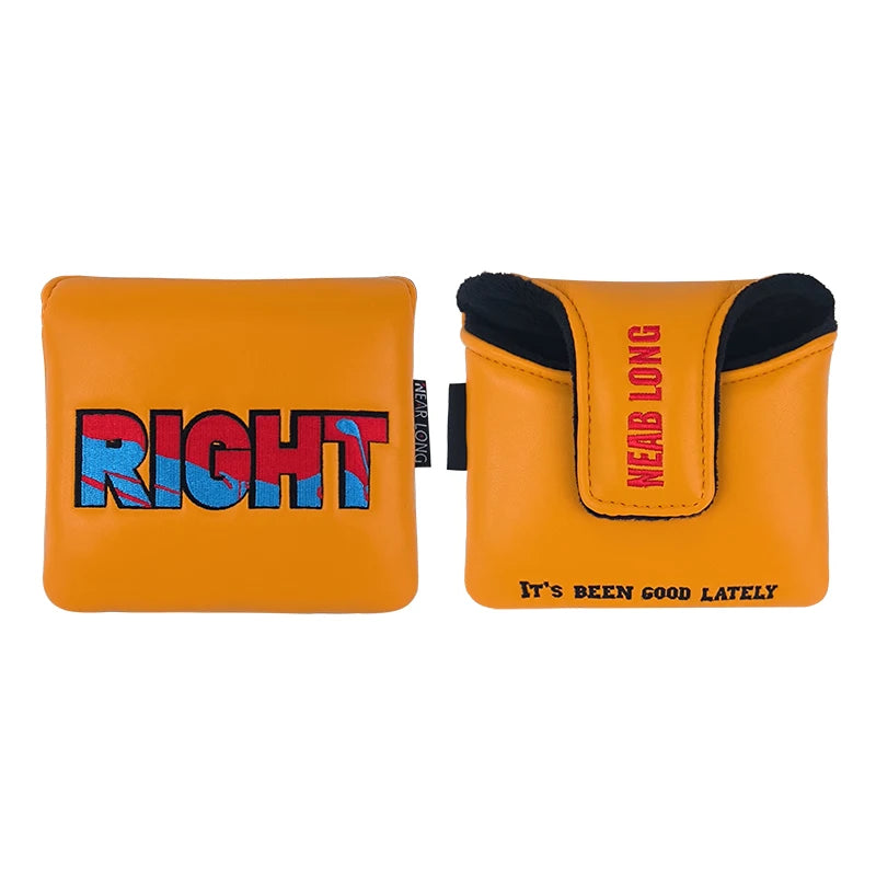 Custom Embroidery PU Magnetic Closure Blade Putter Cover Waterproof Golf Headcover Accessory for Driver Head Covers Product