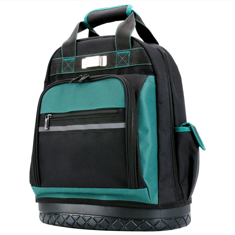 HIBO Heavy Duty Nylon Backpack Tool Bag 20-35L Capacity Technician and Electrician Storage Kit Durable Work Tool Box