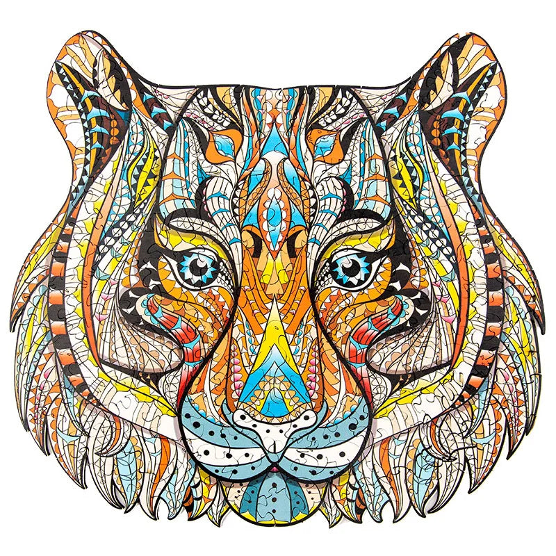 Custom A5 A4 A3 Adults 3D Wooden Jigsaw Puzzles Magic Pattern Wooden Puzzles Toys for Adults Animal 3d Wooden Puzzle