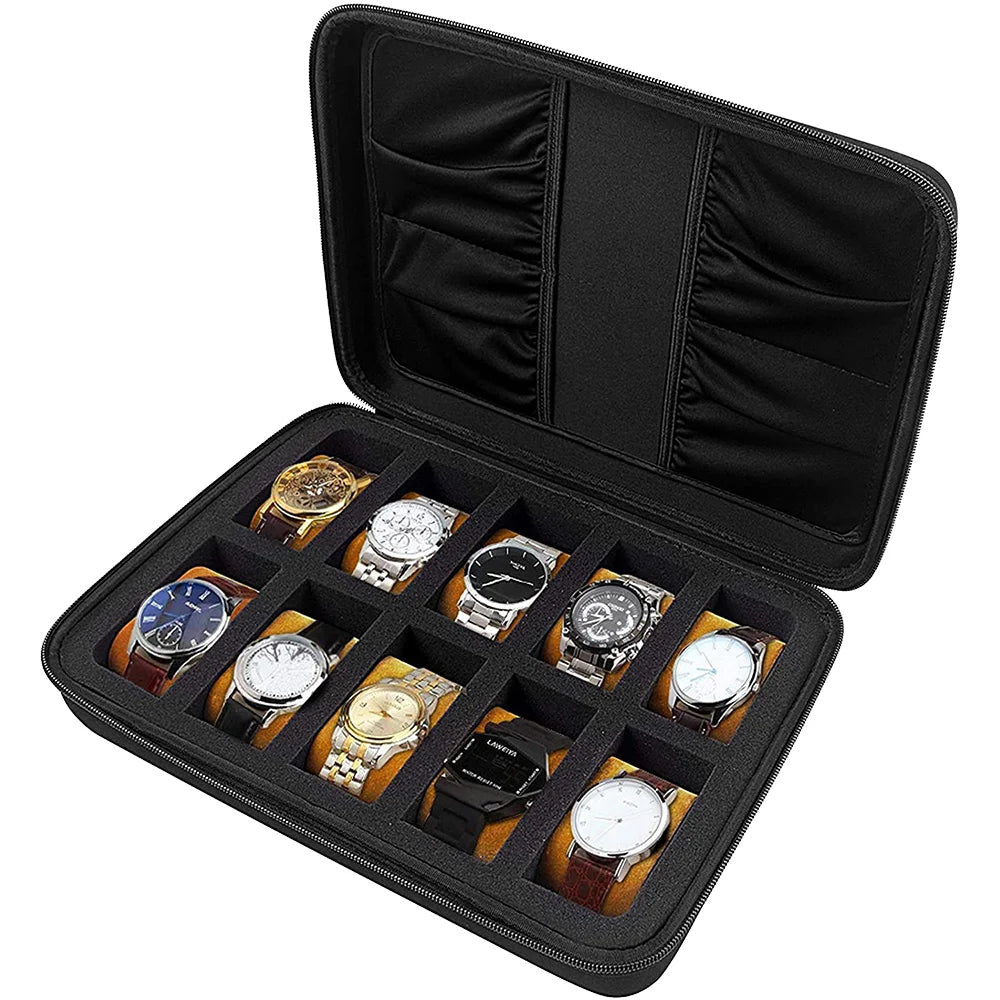 Custom Logo Luxury Portable Waterproof Shockproof EVA Watch Storage Case Travel-friendly Apple Watch Box