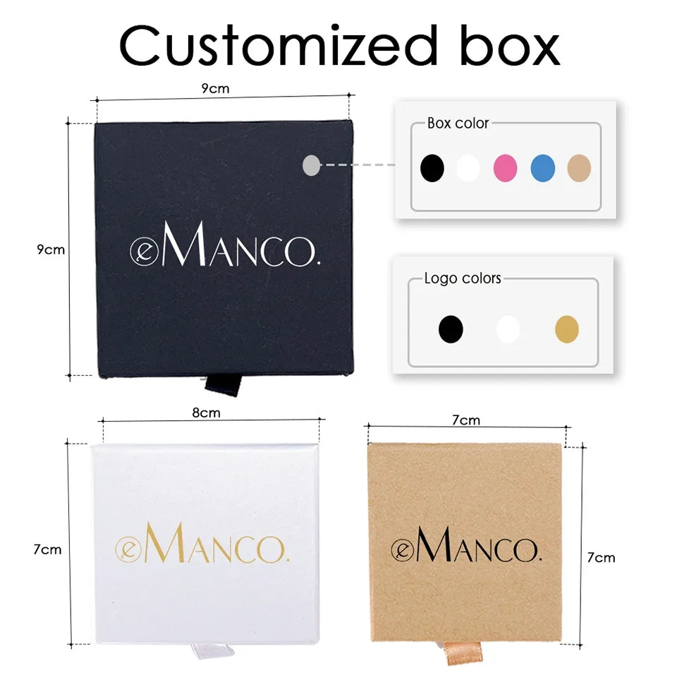 Customized Logo Packing Box Drawer Box Cloth Pouch for Jewelry