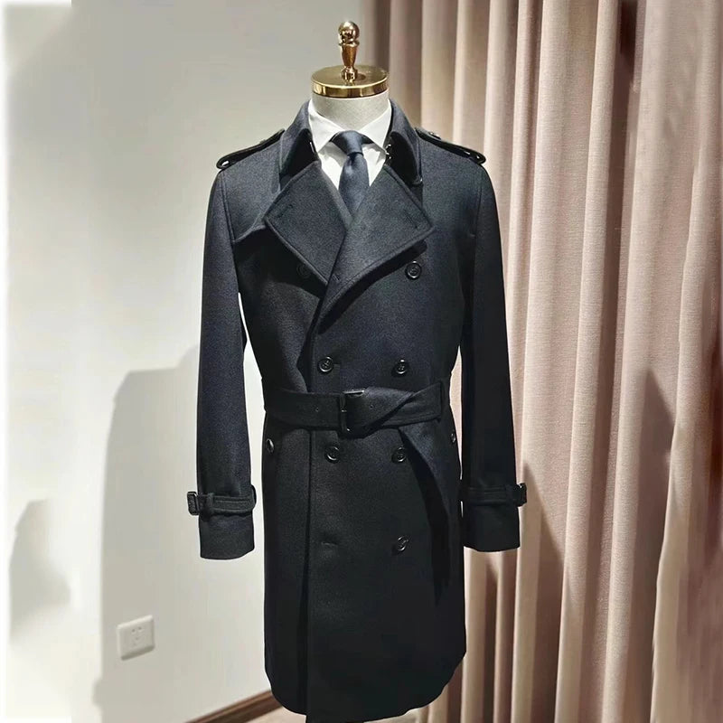 New Tailor Fit Fashion Men's Outerwear Coat High Quality Windproof Slim Fit Windbreaker Jacket