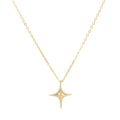 Fashion Jewelry Necklace 925 Sterling Silver Minimalist Simple Star Pendant Necklace Gold Plated Necklaces for Women