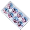 ZT Customize 2022 New Fresh Preserved Rose Flower Head Grade AA 4 - 5 cm rainbow Roses for Home Decoration