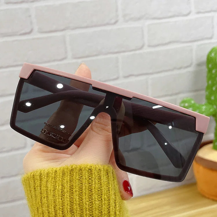 Lucky MNT73 Children Big Square Sunglasses Boys Girls Large Shades Kids Sun Glasses