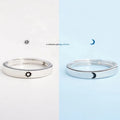 Fashion Valentine's Day Gift Adjustable Sun and Moon Couple Rings Jewelry for Lovers