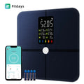 Smart Digital Scale for Bluetooth Connectivity Battery Powered High Precision Body Composition Analysis Anti-Slip Feet Household