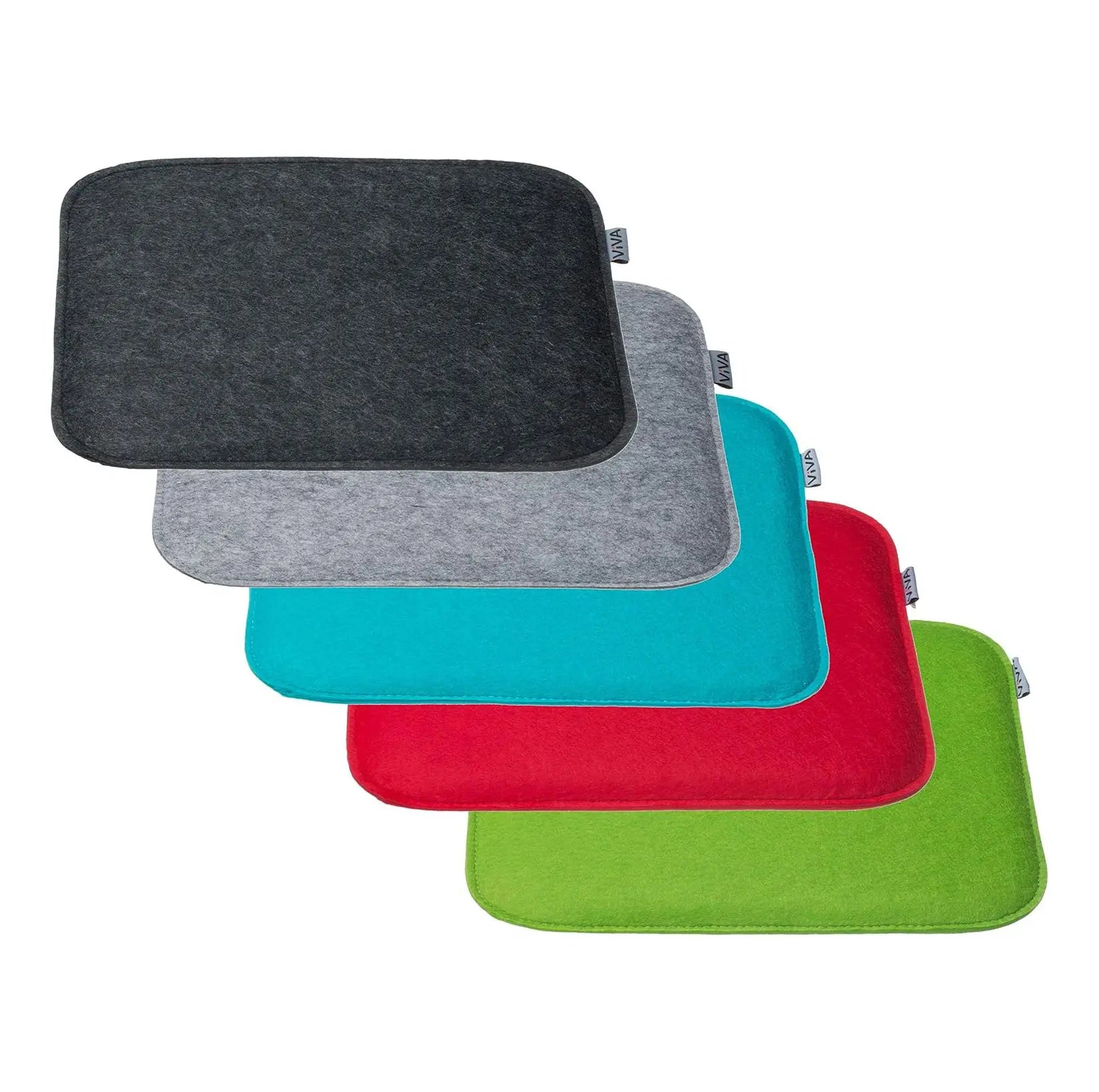 Eco 35cm square Custom Bench Portable Stadium Colorful Padded Sponge Foam Felt Outdoor Seat Pad Cushions for Chairs