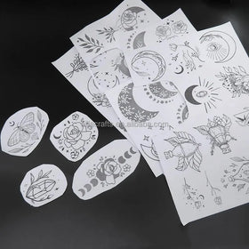 Stick and Stitch Embroidery Paper A4 Plain Water Soluble Stabilizer for Embroidery Patterns Adhesive Embroidery Transfer Paper