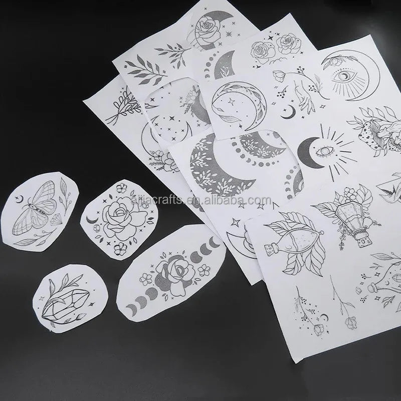 Stick and Stitch Embroidery Paper A4 Plain Water Soluble Stabilizer for Embroidery Patterns Adhesive Embroidery Transfer Paper