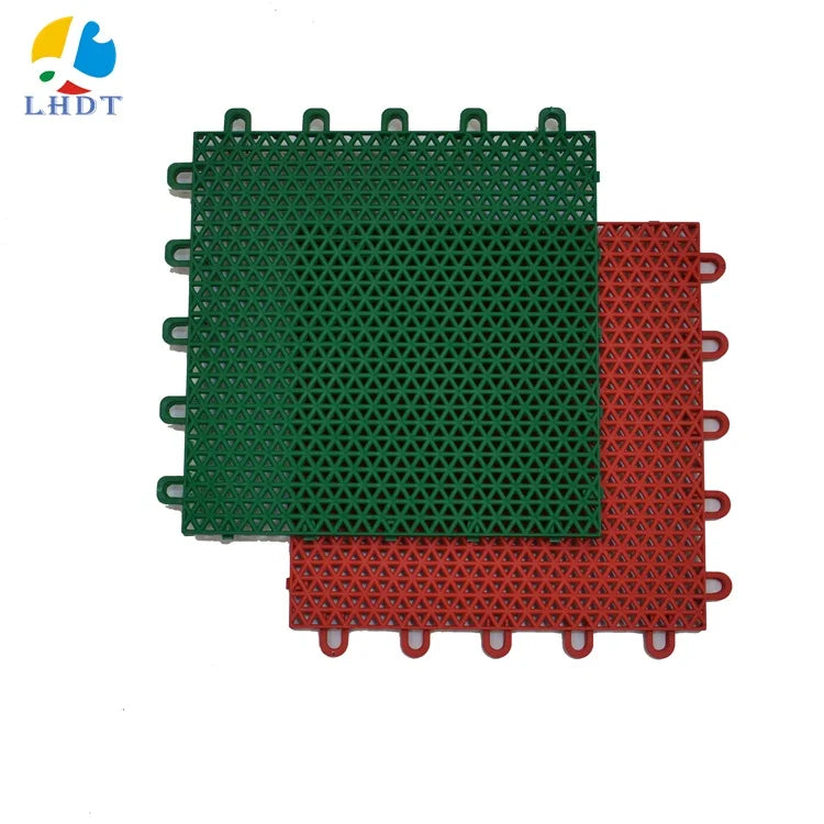 Interlocking Plastic Floor Tiles for Tennis Badminton & Basketball Non-Slip Outdoor PP Material Court Lines Factory Price
