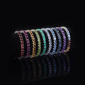 Abiding OEM ODM Colored Gemstone 5MM 7IN 11g 925 Silver Garnet Citrine Peridot Topaz Natural Gemstone Tennis Bracelet