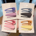 4Pcs/set Little Alloy Designer Princess Hair Clips Wholesale Custom Metal Cute Kids Hair Accessories Women Pin Sets for Girls