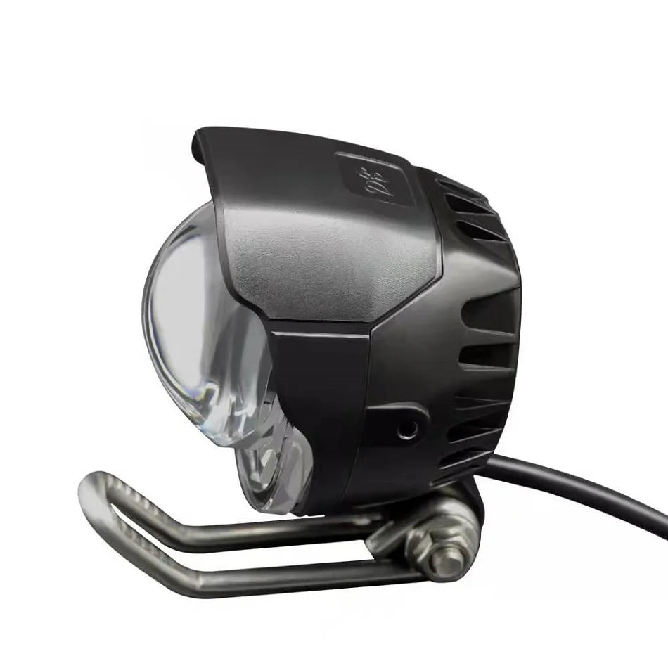 Ebike Light With Horn 150 lux Electric Bicycle Lights Led Front Waterproof 6v-60v 3w Headlight