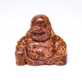 Hongzhuo Fashion Natural Crystal 7 Chakra Reiki Golden Topaz Energy Buddha Carving for Christmas Gifts Crafts