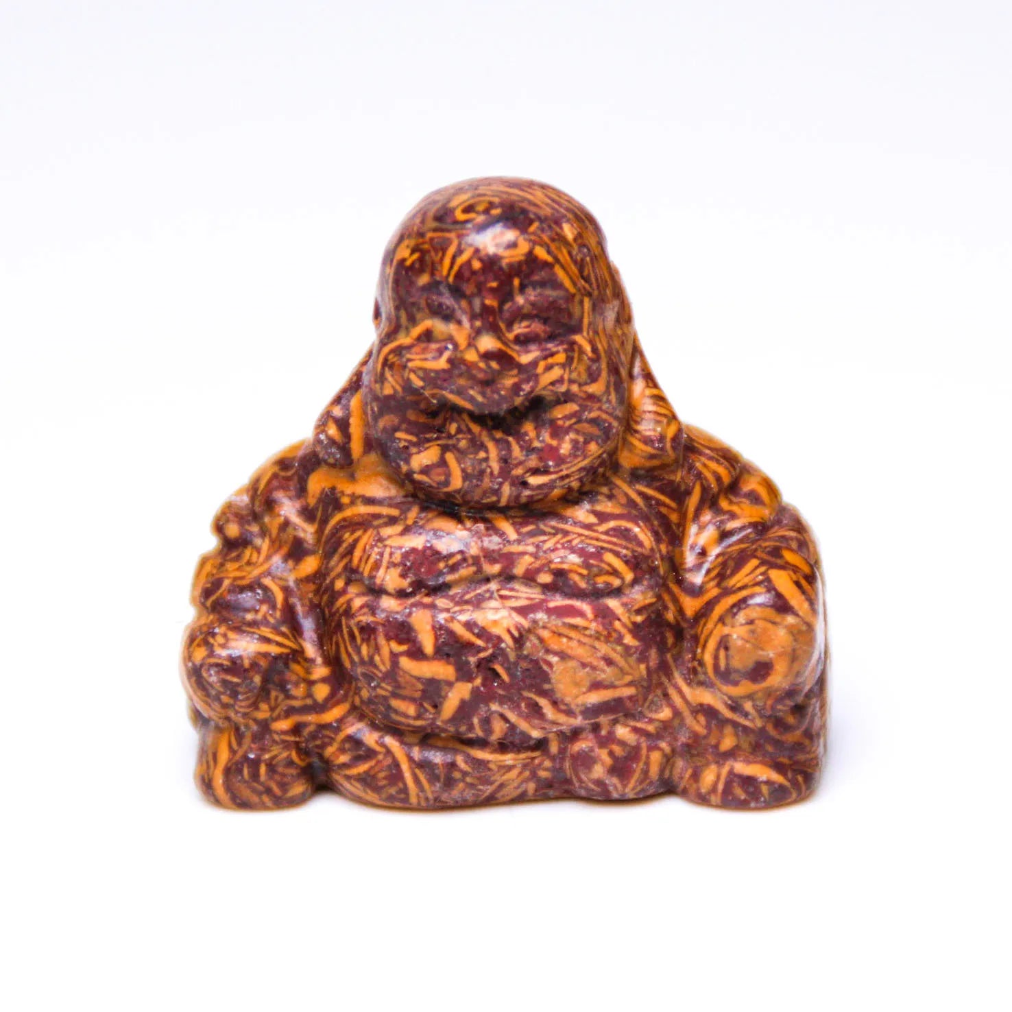Hongzhuo Fashion Natural Crystal 7 Chakra Reiki Golden Topaz Energy Buddha Carving for Christmas Gifts Crafts
