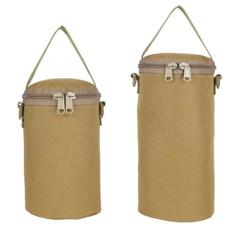 Portable Round Transport Bag Durable Polyester Storage for Camping Lamp & Propane Tank Zippered Outdoor Gear Case