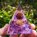 Orgonite Pyramid  Symbolizes Lucky  Pyramid Energy Converter to Gather Wealth