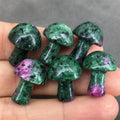Diy Crystal healing stones gifts 20mm small size cute shape multi materials available unique gifts crystal mushroom