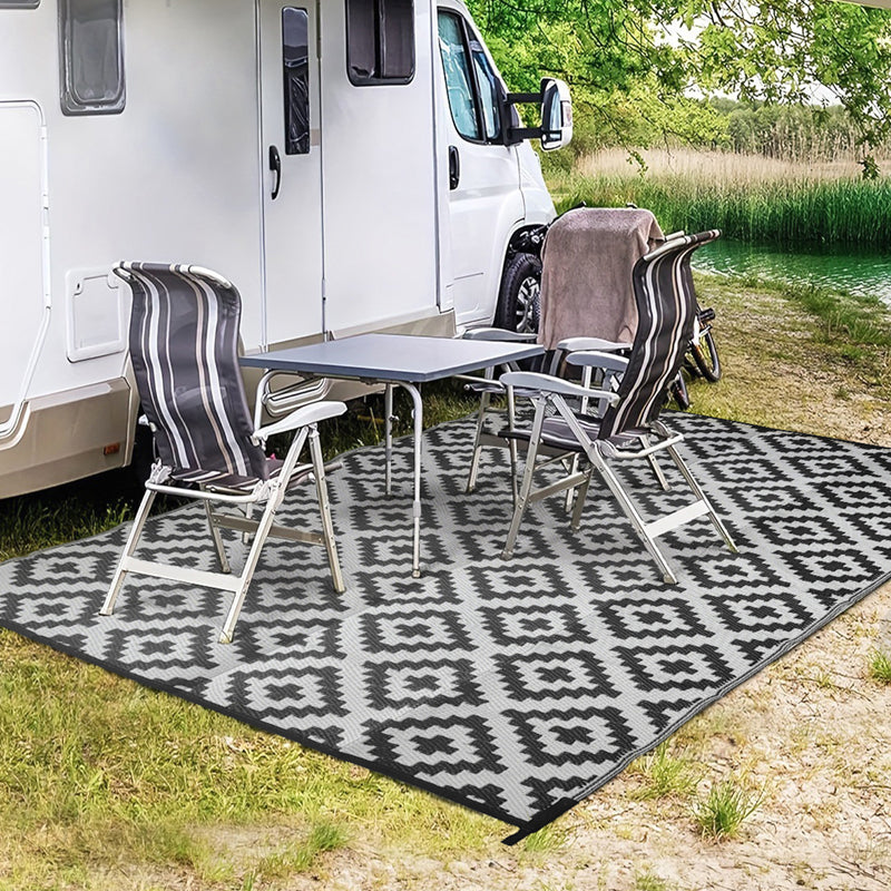 Portable Waterproof Outdoor Rug Camping Picnic Blanket Carpet Reversible Large Floor Mat for Outdoors