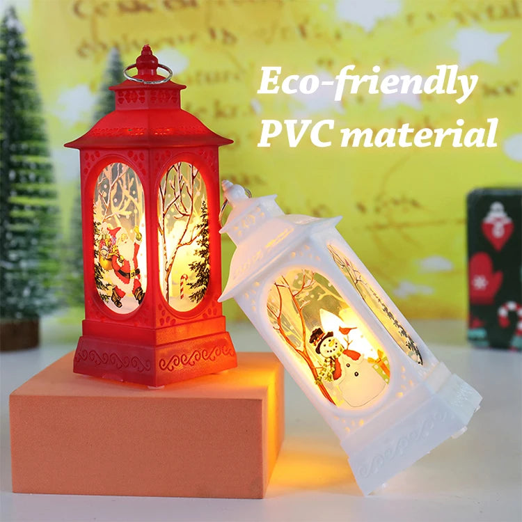 Howlighting Custom Design Snow Globe Swirling Glitter Water Storm Lamps Different Scenes Led Christmas Snow Lantern Decoration