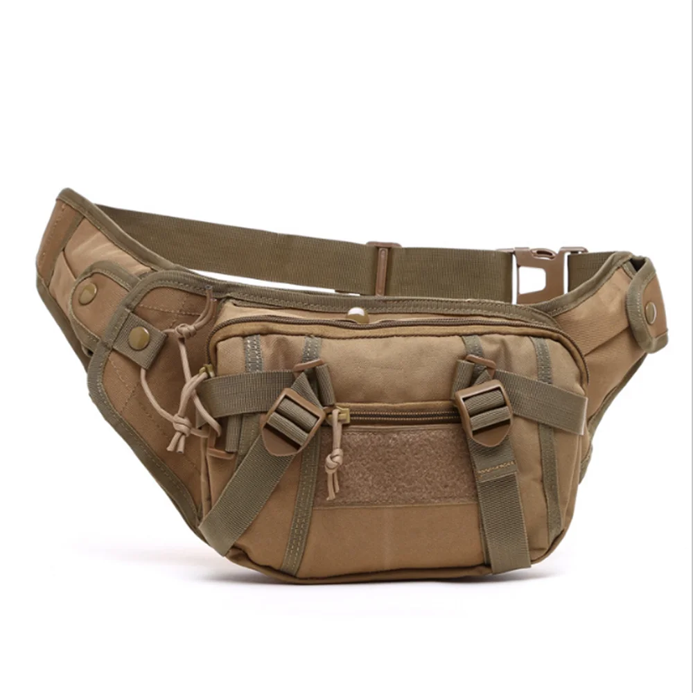 Tactical MOLLE Waist Pack 600D Nylon Waterproof Fanny Pack for Hiking/Fishing/Hunting MOLLE System Waist Belt Bag