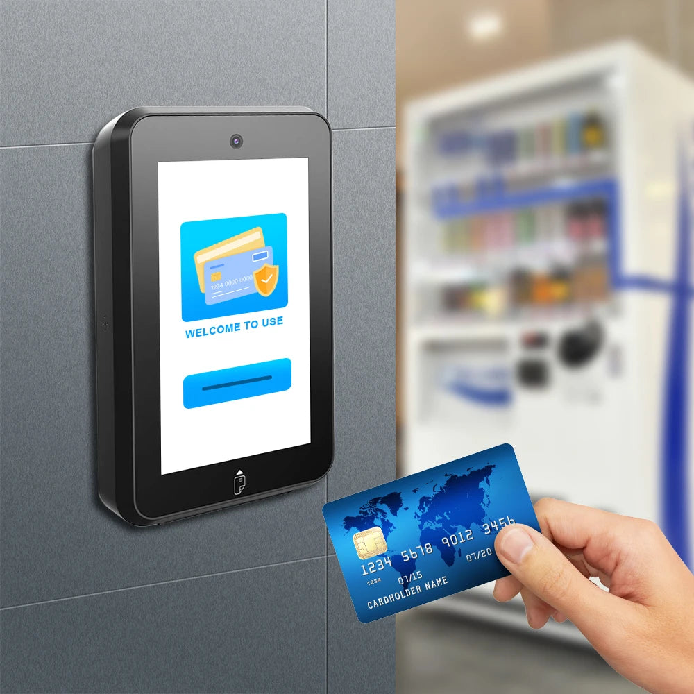 IP65 IK09 Outdoor Payment Terminal Integrated Cashless QR Code Waterproof Quad-Core Unattended POS for Bus Ticket Validator CM30