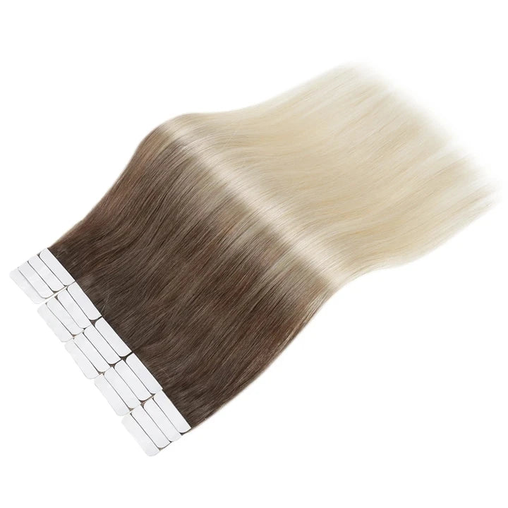 Manufacture Price Double Drawn Ombre Color Brazilian Extensions Tape Hair Human Virgin Remy Tape in Hair Extensions