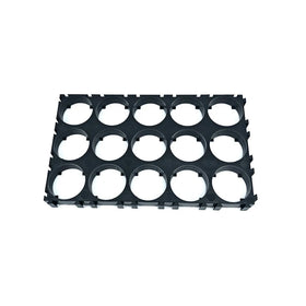 FOR Y 3*5 18650 Cylindrical Lithium Battery Connector Holder Bracket 16 Cell DIY Battery Storage Box ABS+PC Material Black LCD