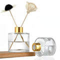Wholesale 50ml 100ml Clear Round Glass Aroma Diffuser Bottle with Cap