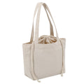 Casual Cotton Canvas Tote Grocery Shopping Bag with Drawstring Pocket New Design High Class Shopping Cotton Tote Bags for Retail