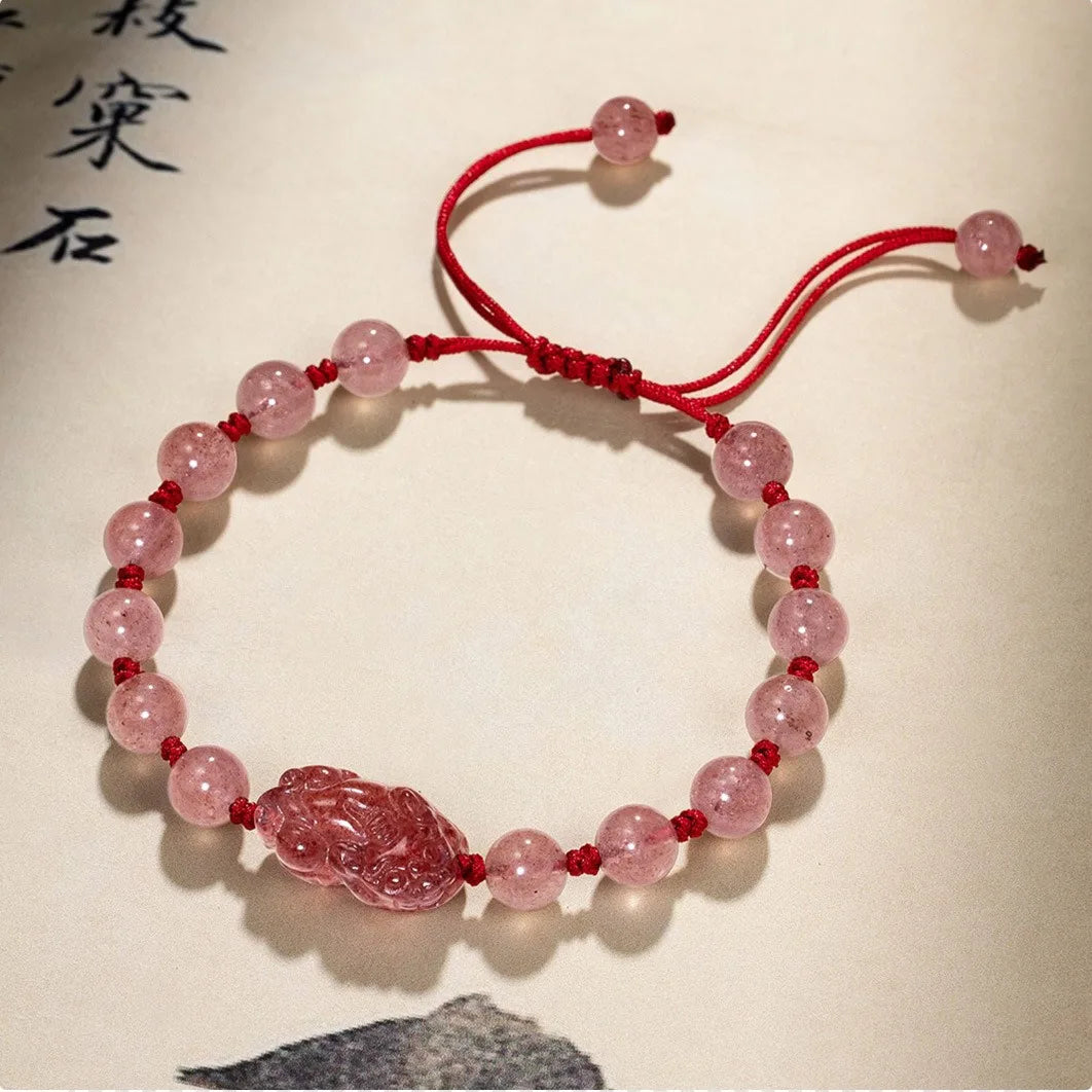 Crystal Gemstone Quartz Pixiu Bracelets