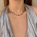 Summer Ladies Crystal Metal Clavicle Necklace New Love Zircon Fashion Cross-Border Link Chain Necklaces Fashion