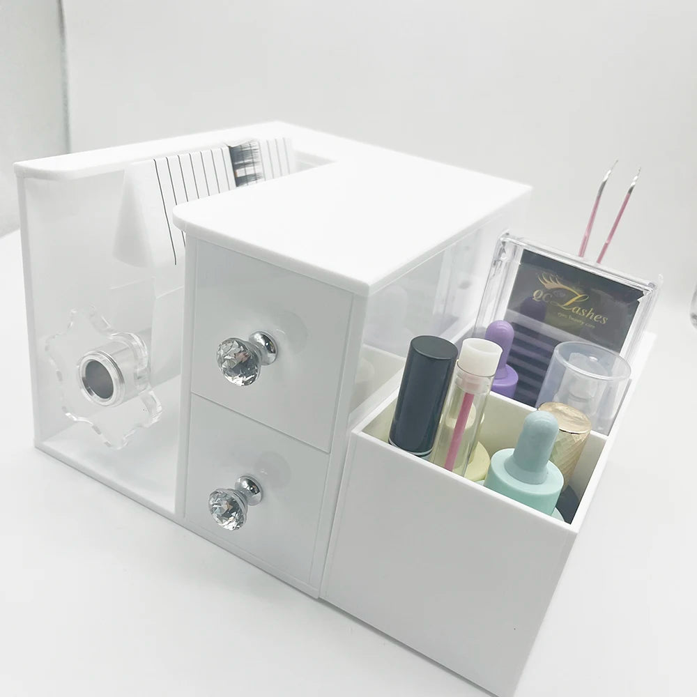 Lash Extension Make Fan Machine Lash Fan Maker Machine with Storage Box Custom logo Lash Maker Machine