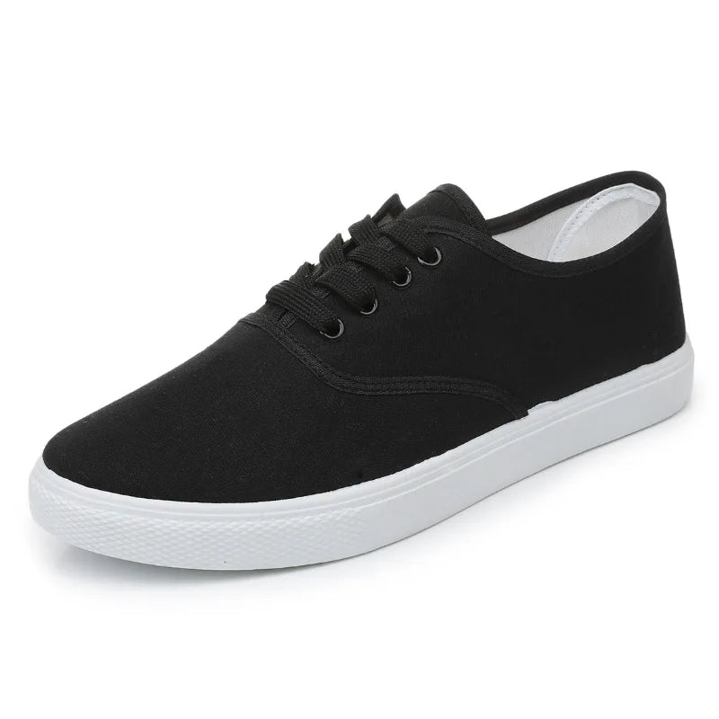Men's Simple Fashion Solid Colour Canvas Shoes Lightweight Non-slip Men's Casual Shoes Convenient Comfortable Men's Loafers