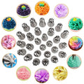 Russian Cake Nozzle Pastry Cake Icing Nozzles Set Stainless Steel 304 Cake Decorating Nozzles Tips Ball Kitchen Baking Tools