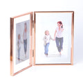 European Folding Double-side Metal Glass Photo Frame 6 Inches 7inches Picture Frame for Home Decor