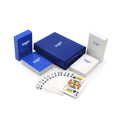 Wholesale Full Color Custom Paper Plastic PVC Mini square Playing Cards with PU Box