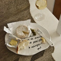 Solhui INS Irregular Handmade Ceramic Plate Pasta Dessert Letter Plates