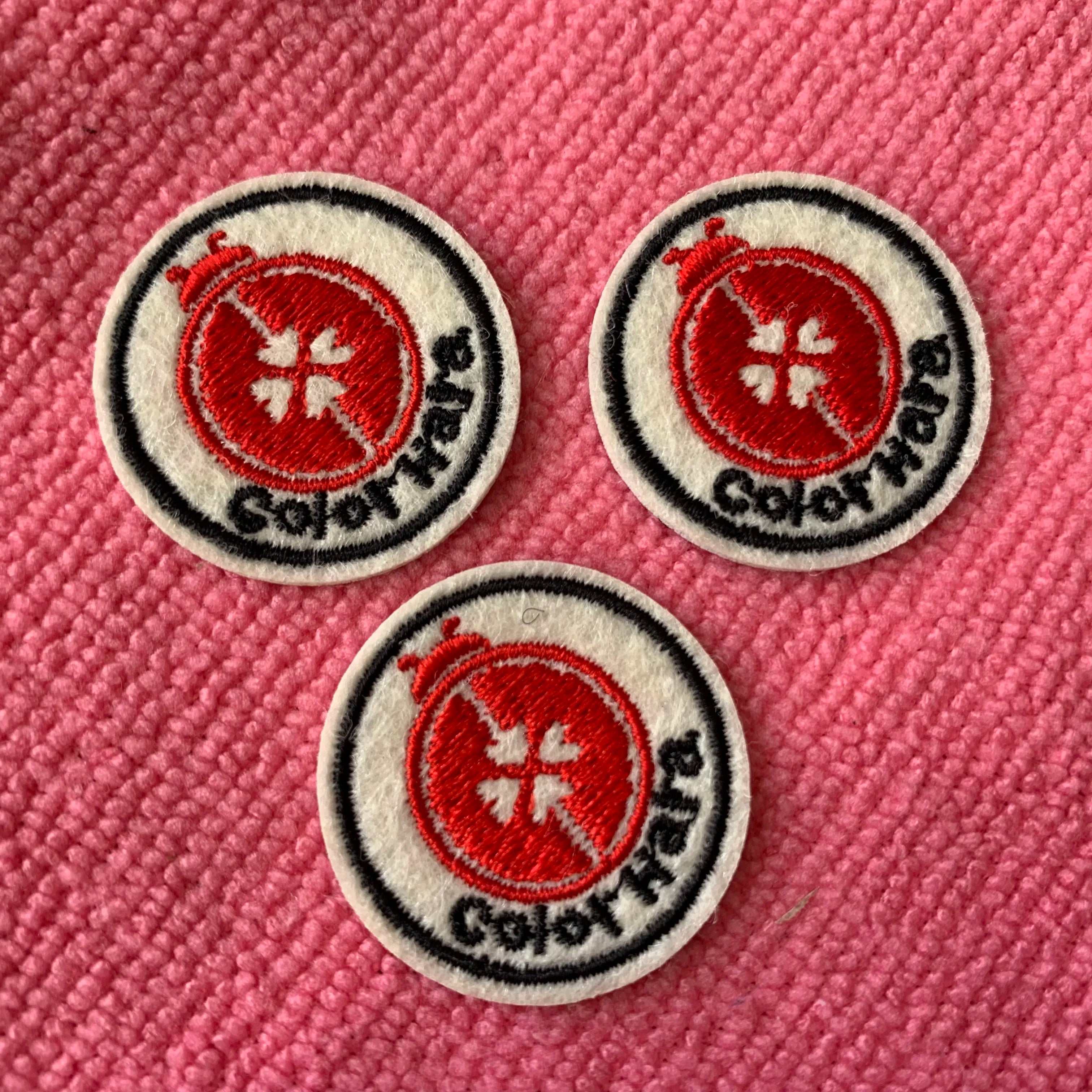 Laser Cut Natural Color Heat Press Felt Embroidery PatchBeige Color 3D Raised logo Hoodies Embroidery Label